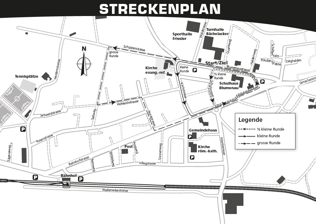 Streckenplan Silvesterlauf Eschlikon